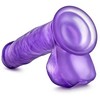 Blush Novelties "B Yours Sweet N Hard 1" Falo imitatorius su siurbtuku, violetinės spalvos, 18 cm