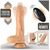 Blush DR. SKIN SILIKONINIS DR. Pilkas 7 COLIŲ STUMIANTIS DILDO VANILINIS
