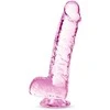 Dreamtoys Blush NATŪRALIAI JŪSŲ 6 colių KRISTALINĖ DILDO ROŽĖ