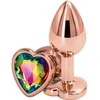Ns novelties GALINĖ TURTAS ROSE GOLD HEART S RAINBOW