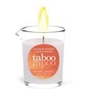RUF Taboo Massage Candle Peach-Nectarine Aroma 60g - Natural Oil