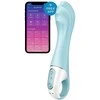 Satisfyer Air Pump Vibrator 5+ šviesiai mėlynas pompinis vibratorius