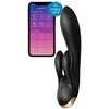 Vibrator-Double Flex Satisfyer Connect programa (juoda)