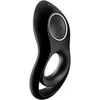 Satisfyer Legendary Duo juodas vibruojantis gaidžio žiedas