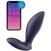 Satisfyer Power Plug Juodas - Silicone Anal Device with Bluetooth Control