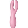 Satisfyer Rocks-Off Threesome 3 Lay-On Multi-Zone Vibrator, Silicone, Juodas