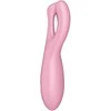 SATISFYER_Threesome 4 vibratorius, rožinis vibratorius