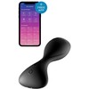 Satisfyer Trendsetter Vibrating Plug App-Controlled Silicone Juodas