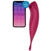 Satisfyer Twirling Pro+ Dark Raudona pulsuojantis vibratorius