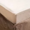 Patalynės komplektas Comco Satino paklodė su guma „BEIGE HARMONY“, 90x200 cm