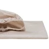 Patalynės komplektas Comco Satino paklodė su guma „BEIGE HARMONY“, 90x200 cm