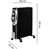 Tepalinis radiatorius Hausberg HB-8920NG, 2500 W