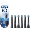 BRAUN iO RB CBF-6 Ultimate Clean Juodas 6ct antgaliai dantų šepetėliui