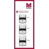 Barzdaskutė Wahl Clipper Corporation MOSER 1801-7020 Magnetinių antgalių rinkinys 6/ 9/ 12 mm
