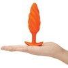 B-Vibe - Texture Plug Swirl Oranžinis