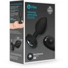 Dreamtoys B-Vibe - Vibrating Jewel Plug M/L Juodas Diamond