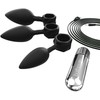 Bathmate Anal Training Plugs Vibe Set - Ergonomic Silicone, 3 Sizes