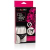 CalExotics 10-Function Intimate Lace Thong with Removable Bullet - Juodas