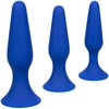 Mėlyna CalExotics Admiral Mėlyna Silicone Anal Training Kit 3-Piece Set