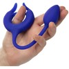 Mėlyna CalExotics Admiral Weighted Silicone Ring Mėlyna - Dual Motor, 10 Modes, USB