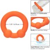 Oranžinis CalExotics Alpha Dual Support Ring Oranžinis - Flexible Liquid Silicone, 3.75 cm