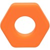 Oranžinis CalExotics Alpha Prolong Liquid Silicone Hexagonal Ring Oranžinis 2 cm