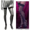 CalExotics Radiance Thigh High Stockings with Rhinestone Accents, One Size