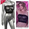 CalExotics Radiance Bandeau Top Plus Size Mesh Rhinestone 3X