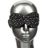 CalExotics Radiance Blackout Eye Mask with Rhinestone Accents, Juodas