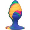 CalExotics Cheeky Medium Swirl Plug Silicone Tie-Dye 7.5cm