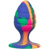 CalExotics Cheeky Medium Swirl Plug Silicone Tie-Dye 7.5cm