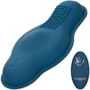Mėlyna CalExotics Dual Rider Mėlyna - Dual-Motor Remote Massager, 12 Modes, Atsparus vandeniui
