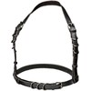 CalExotics Euphoria Halter Buckle Harness Juodas - Adjustable Vegan Leather
