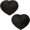 CalExotics Radiance Heart Gem Shields Reusable Adhesive - Sidabrinis Glitter