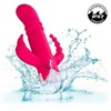CalExotics Jack Rabbit Signature Heated Silicone Triple Fantasy Rožinė