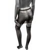 CalExotics Radiance Plus Size Garter Skirt &amp; Thigh Highs 3X Mesh Rhinestone