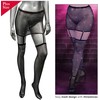 CalExotics Radiance Plus Size Garter Skirt &amp; Thigh Highs 3X Mesh Rhinestone