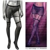 CalExotics Radiance Garter Skirt with Rhinestone Thigh Highs, Juodas, One Size