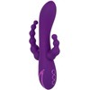 CalExotics Long Beach Bootylicious Violetinė Triple Action Massager Silicone