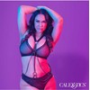 CalExotics Euphoria Multi-Chain Premium Harness Plus Size Juodas Velvet