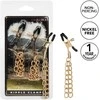 Calexotics Ride Em Denim Nipple Clamps Gold