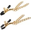 Calexotics Ride Em Denim Nipple Clamps Gold