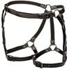 CalExotics Euphoria Plus Size Adjustable Riding Thigh Harness - Juodas Velvet