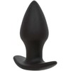 CalExotics Rock Bottom Silicone Intimate Plug 10 Vibrations Juodas
