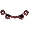 CalExotics Scandal Adjustable Bar with Padded Cuffs - Juodas/Raudona, Foldable