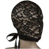 CalExotics Scandal Juodas Lace Corset Hood with Decorative Bow, One Size