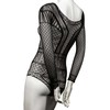 CalExotics Scandal Mesh Lace Shoulder Bodysuit One Size Juodas