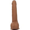 CalExotics Silicone Studs 20 cm Brown - Flexible Anatomical Model with Suction Base