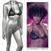 CalExotics Radiance Triangle Bikini Top with Rhinestone Accents, Adjustable Fit