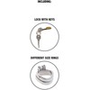 Hidden Desire Extreme Metal Chastity System, Adjustable, 7.9 cm, Sidabrinis
